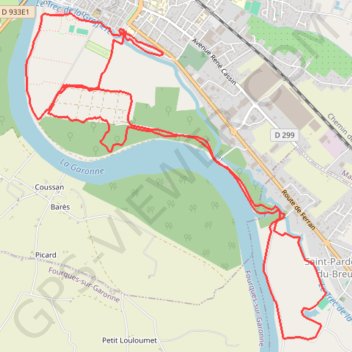 Itinéraire De Marmande à Saint-Pardoux-du-Breuil, distance, dénivelé, altitude, carte, profil, trace GPS