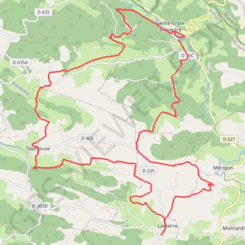 Itinéraire Le Volvestre, distance, dénivelé, altitude, carte, profil, trace GPS