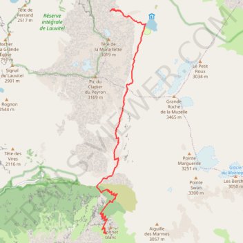 Itinéraire j8 gr54, distance, dénivelé, altitude, carte, profil, trace GPS