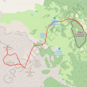 Itinéraire Peña Telera depuis Piedrafita de Jaca, distance, dénivelé, altitude, carte, profil, trace GPS