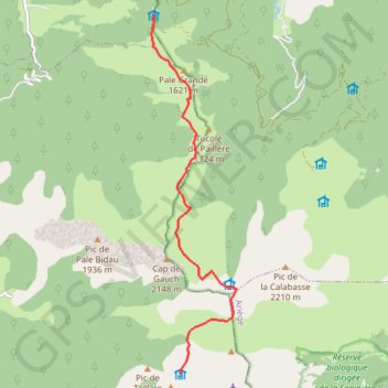 Itinéraire Tour Cagire-Burat etape 4, distance, dénivelé, altitude, carte, profil, trace GPS