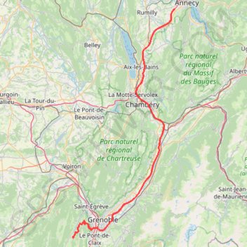 Itinéraire Driving, distance, dénivelé, altitude, carte, profil, trace GPS