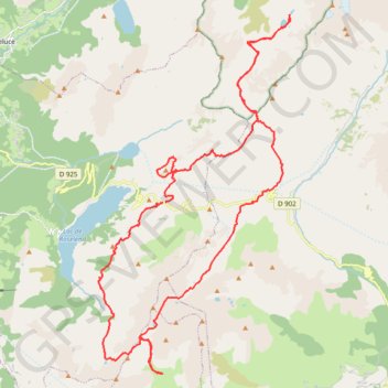 Itinéraire Circuit dans le Beaufortain, distance, dénivelé, altitude, carte, profil, trace GPS