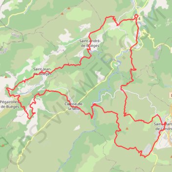 Itinéraire Boucle Nord Saint-Martin-de-Londres, distance, dénivelé, altitude, carte, profil, trace GPS