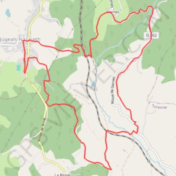 Itinéraire Etrex, distance, dénivelé, altitude, carte, profil, trace GPS