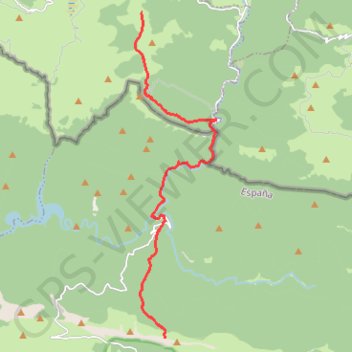 Itinéraire GRT9 ( GR Transfrontalier 9) d'Okabe à Paso de las Alforjas, distance, dénivelé, altitude, carte, profil, trace GPS