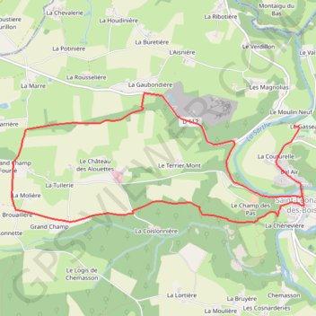 Itinéraire Alpes Mancelles - Le champ des Pas, distance, dénivelé, altitude, carte, profil, trace GPS