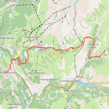 Itinéraire visugpx_kXx1qsJLfo_1, distance, dénivelé, altitude, carte, profil, trace GPS