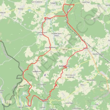 Itinéraire Etape 1-19591400, distance, dénivelé, altitude, carte, profil, trace GPS