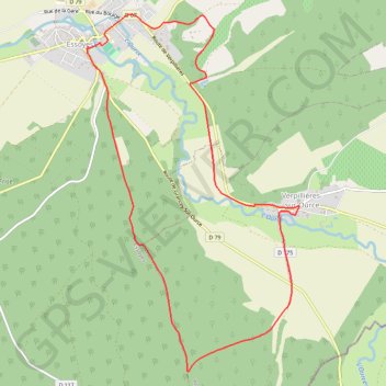 Itinéraire Circuit Gabrielle Renard (Les chemins de Renoir), distance, dénivelé, altitude, carte, profil, trace GPS