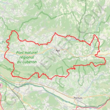 Itinéraire Le Tour du Lubéron — Le GR 97, distance, dénivelé, altitude, carte, profil, trace GPS