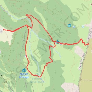 Itinéraire Le col Vert - versant ouest - Vercors, distance, dénivelé, altitude, carte, profil, trace GPS