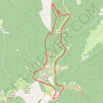 Itinéraire La Magdeleine, distance, dénivelé, altitude, carte, profil, trace GPS