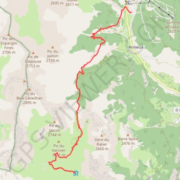 Itinéraire Queyras-Viso Étape 08 : La Chalp - Refuge de Furfande, distance, dénivelé, altitude, carte, profil, trace GPS