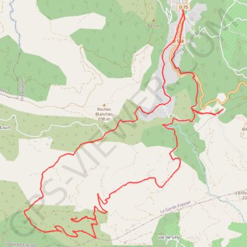 Itinéraire Circuit de la Garde-Freinet, distance, dénivelé, altitude, carte, profil, trace GPS
