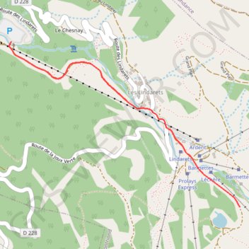 Itinéraire Ardent / Plateau de Lècherette, distance, dénivelé, altitude, carte, profil, trace GPS