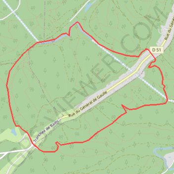 Itinéraire Chantraine - Fontaine des Trois Soldats, distance, dénivelé, altitude, carte, profil, trace GPS