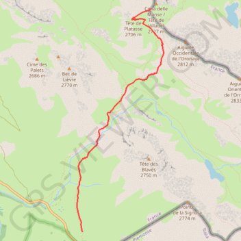 Itinéraire Tête de Villadel, distance, dénivelé, altitude, carte, profil, trace GPS