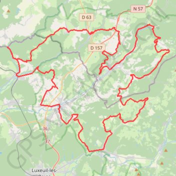 Itinéraire La route des Chalots - Fougerolles, distance, dénivelé, altitude, carte, profil, trace GPS