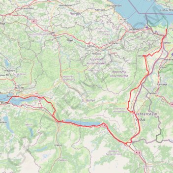 Itinéraire La Suisse a velo - Route 9 - par Le-Plaisir-a-VELO.com (rev), distance, dénivelé, altitude, carte, profil, trace GPS