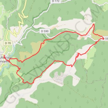 Itinéraire Beaufort sur Gervanne, distance, dénivelé, altitude, carte, profil, trace GPS
