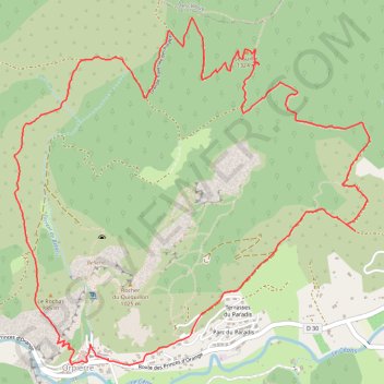 Itinéraire Orpierre Suillet, distance, dénivelé, altitude, carte, profil, trace GPS