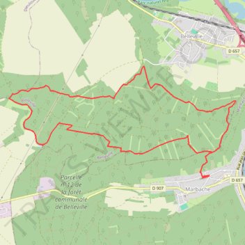 Itinéraire Marbache, distance, dénivelé, altitude, carte, profil, trace GPS