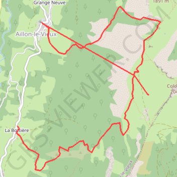 Itinéraire Ascension Mont Colombier, distance, dénivelé, altitude, carte, profil, trace GPS