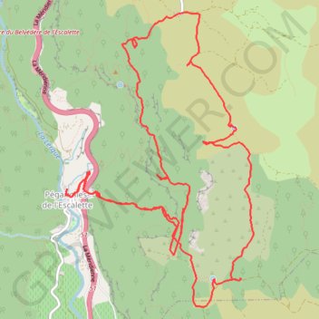 Itinéraire Le Pas de l'Escalette, distance, dénivelé, altitude, carte, profil, trace GPS