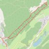 Itinéraire La Combe Arbey - Lamoura, distance, dénivelé, altitude, carte, profil, trace GPS