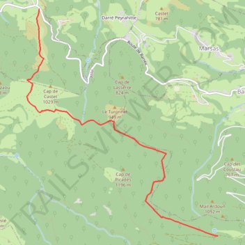 Itinéraire Lhéris2, distance, dénivelé, altitude, carte, profil, trace GPS