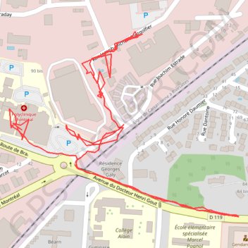 Itinéraire 181109 Carca, distance, dénivelé, altitude, carte, profil, trace GPS