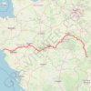 Itinéraire La Loire à Vélo, distance, dénivelé, altitude, carte, profil, trace GPS