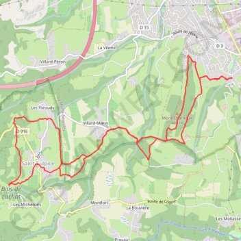 Itinéraire Chambéry Trail, distance, dénivelé, altitude, carte, profil, trace GPS