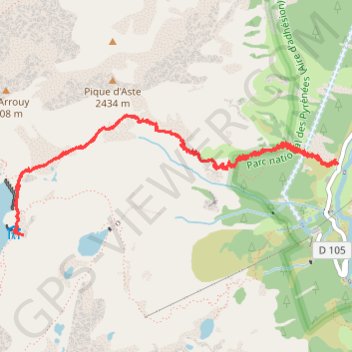 Itinéraire Refuge de Migouélou, distance, dénivelé, altitude, carte, profil, trace GPS