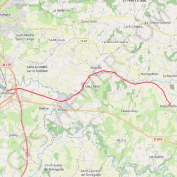 Itinéraire Chemin de Saint Michel (voie de Paris) etape 16, distance, dénivelé, altitude, carte, profil, trace GPS