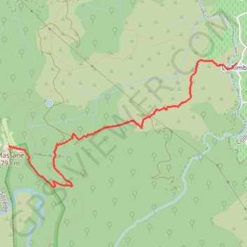 Itinéraire El Rimbau - Tour de la Macana, distance, dénivelé, altitude, carte, profil, trace GPS