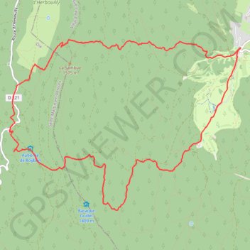 Itinéraire Corr-Pas Ane, distance, dénivelé, altitude, carte, profil, trace GPS