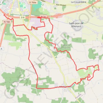 Itinéraire Rando Monterrein, distance, dénivelé, altitude, carte, profil, trace GPS