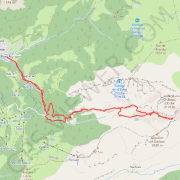 Itinéraire Col des Portes d'Oche (Chablais), distance, dénivelé, altitude, carte, profil, trace GPS