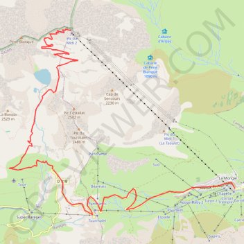 Itinéraire pyrenees, distance, dénivelé, altitude, carte, profil, trace GPS