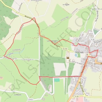 Itinéraire Pieton 6km, distance, dénivelé, altitude, carte, profil, trace GPS