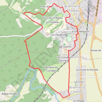 Itinéraire Rando pedestres troyes, distance, dénivelé, altitude, carte, profil, trace GPS