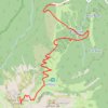 Itinéraire Converted from a KML file using KML2GPX.COM, distance, dénivelé, altitude, carte, profil, trace GPS
