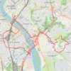 Itinéraire Boucle Bordeaux Bouliac, distance, dénivelé, altitude, carte, profil, trace GPS
