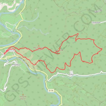 Itinéraire La Tour du Pin - Vieussan, distance, dénivelé, altitude, carte, profil, trace GPS