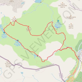 Itinéraire Pic de Nérassol, distance, dénivelé, altitude, carte, profil, trace GPS