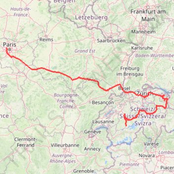 Itinéraire 2025-10-24 Beeline Suisse 2 bis, distance, dénivelé, altitude, carte, profil, trace GPS