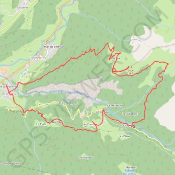 Itinéraire Croix du Jeu au départ de Bramans, distance, dénivelé, altitude, carte, profil, trace GPS