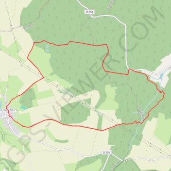 Itinéraire La Tufière de Rolampont - Faverolles, distance, dénivelé, altitude, carte, profil, trace GPS